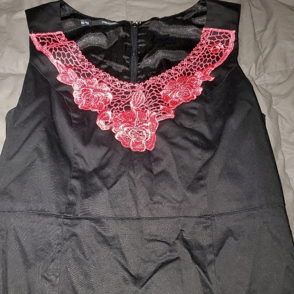 MAURICES little black dress with pink embellishments - Picture 2 of 5